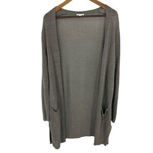 J. Jill Open Front Lightweight Cardigan With Pockets  Size L Tall